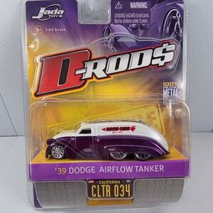 Jada D-RODS 1939 Dodge Airflow Tanker Diecast 164 Scale Rock This Oil Co. NOS